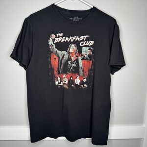 The Breakfast Club 80s Retro Vintage Style Movie Black Tee T-Shirt Size L